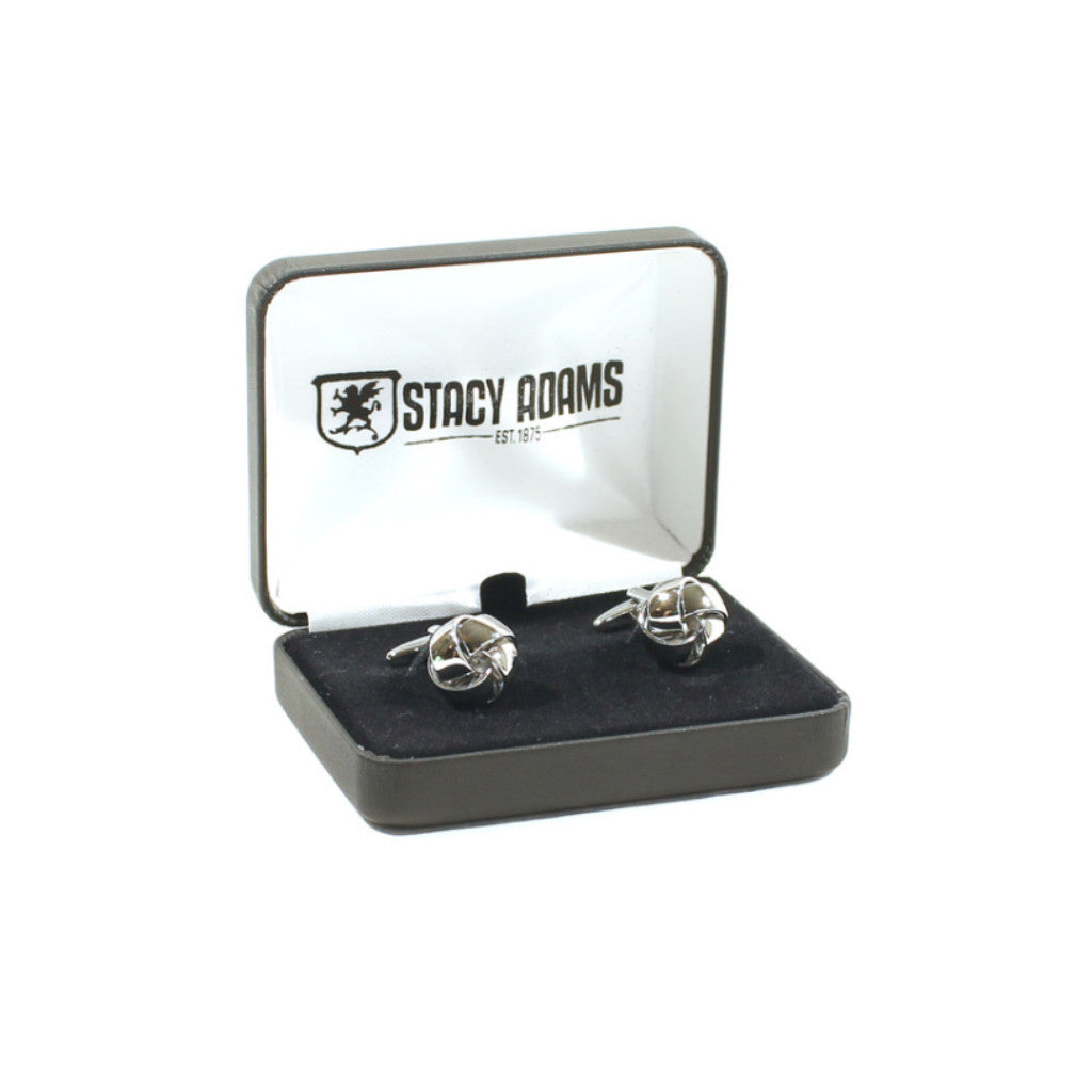 Silver Knot Cuff Link – D L R N Z O
