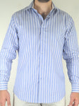 Blue/Beige Striped Dress Shirt by CADO