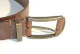 Brown Italian Leather Belt by FLORSHEIM