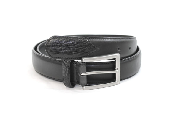 Black Leather Belt by STACY ADAMS