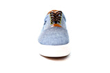 Low Top Chambray Sneakers (Blue)