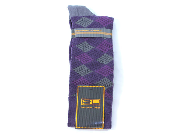 Purple Plaid Socks