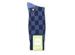 Navy Box Stripe Socks