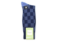 Navy Box Stripe Socks