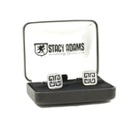 Mother of Pearl (Laser Etched) Cuff Link