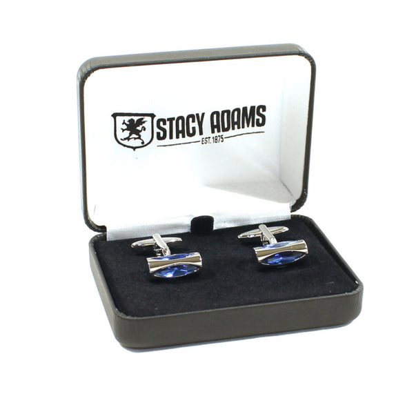Blue Stone Barrel Cuff Link